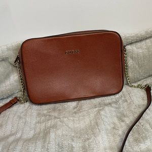 Guess Brown Cross-body Bag with Gold hardware